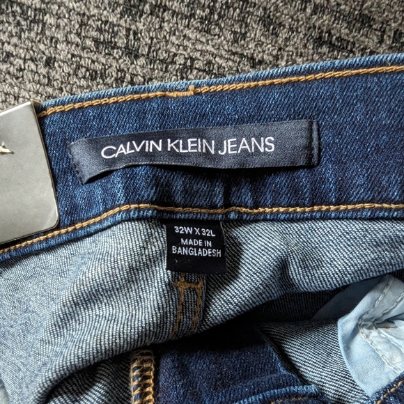 Calvin Klein Straight Leg Jeans 32 X 32 - Picture 6 of 7